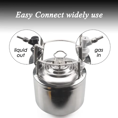 Miniatura 4 de Juego de desconexión de barril de bloqueo de bola – LUCKEG Brand Ball Lock MFL se desconecta con tuercas giratorias de acero inoxidable y abrazadera