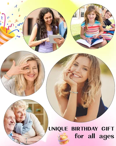Miniatura 5 de Regalos de cumpleaños para adolescentes y mujeres, bonitas pulseras de eslabones para amiga, hermana, sobrina, hija, nieta, mamá, esposa, tía de 13