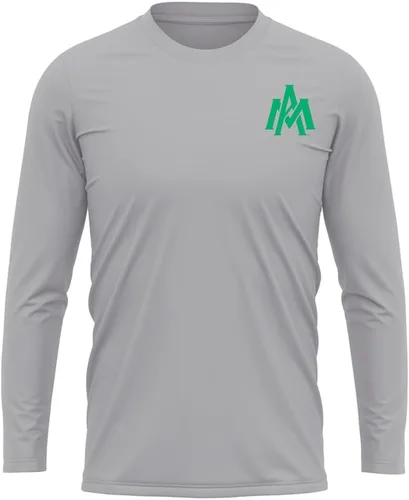 Miniatura 128 de Camisa deportiva de manga larga oficial de la NCAA Collegiate para hombre, con logotipo en el pecho izquierdo, colección Athletic Heather
