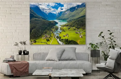 Miniatura 5 de SpiritualHands Lienzo decorativo para pared, diseño de lugares famosos del patrimonio mundial, carteles enmarcados escénicos, paisajes modernos, 23