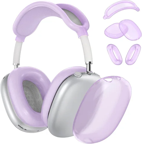 Miniatura 26 de Funda rígida para AirPods Max con modo de sueño, funda de transporte para auriculares con almohadillas de silicona para AirPods