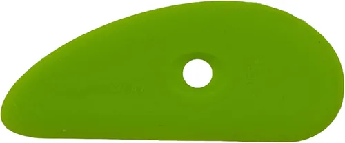 Miniatura 2 de Xiem Tools Costilla de arcilla de silicona ultrasuave para cerámica y cerámica (pequeña), verde