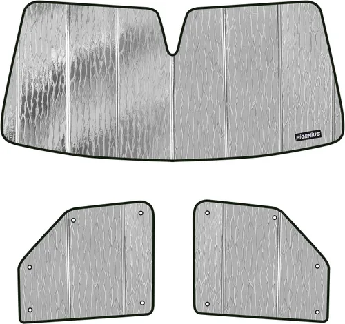 Miniatura 7 de Pigenius Parabrisas y parasol lateral para Toyota Sienna (2021-2025) Armadura de espuma gruesa de ajuste personalizado completo para vehículos