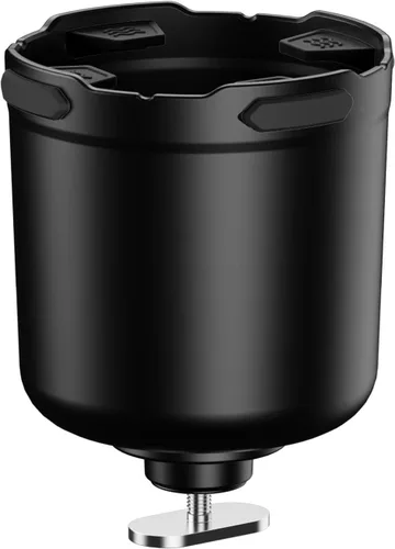 Portavasos para kayak con lengüeta de goma, soporte multifuncional para botellas de agua de kayak, soporte para bebidas, soporte para teléfono, Negro