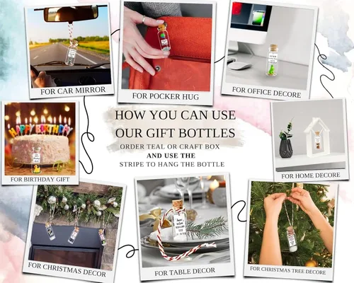 Miniatura 3 de Kseniya Revta Regalos para novia y novio, regalo de aniversario para él o ella, botella de regalo con foto personalizada para marido o esposa, ideal