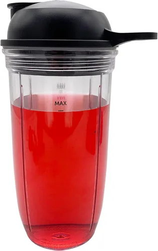 Miniatura 3 de Mezclador de repuesto con cuchilla extractora de fácil giro con taza de 18/24 onzas con tapa para llevar, compatible con NutriBullet Blender Combo
