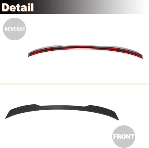 Miniatura 7 de Alerón de maletero de fibra de carbono real G11 para BMW Serie 7 G11 G12 740i 750i Sedan 4 puertas 2016-2022 Tapa trasera para maletero Highkick