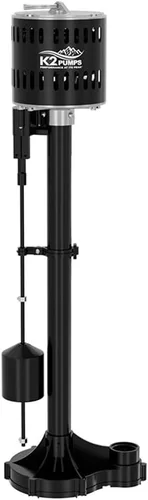 K2 Bombas SPP03301K Bomba de sumidero de pedestal termoplástica de 1/3 HP