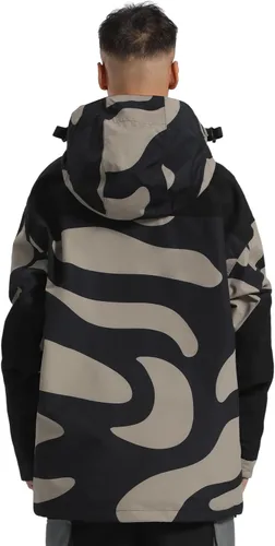 Miniatura 42 de GSOU SNOW Chaqueta de esquí para hombre, abrigo de nieve para snowboard, cálido, invierno, impermeable, con capucha