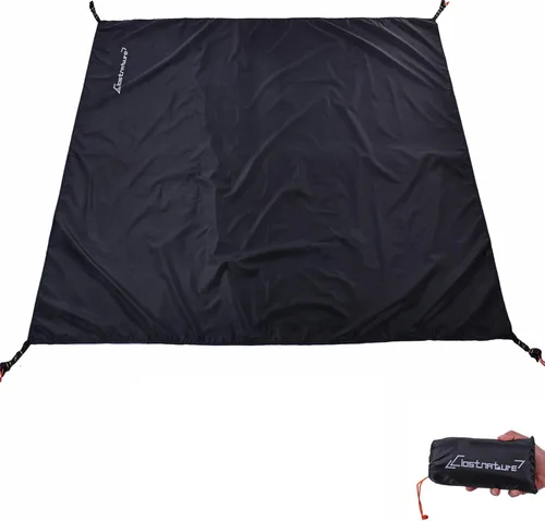 Miniatura 11 de Clostnature Huella de Tienda de Campaña - Lona Impermeable para Camping, Protector de Suelo de Tienda Resistente, Alfombrilla Ultraligera para Negro