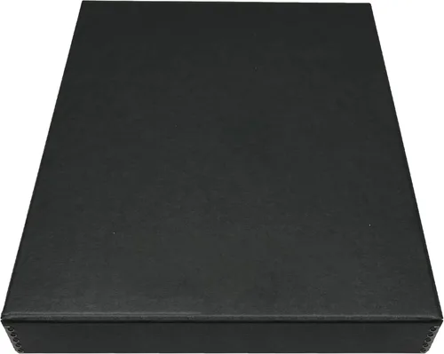 Golden State Art, Archival - Caja de almacenamiento tipo folio de 11 x 14 pulgadas, diseño de concha con borde de metal, conserva y almacena fotos,