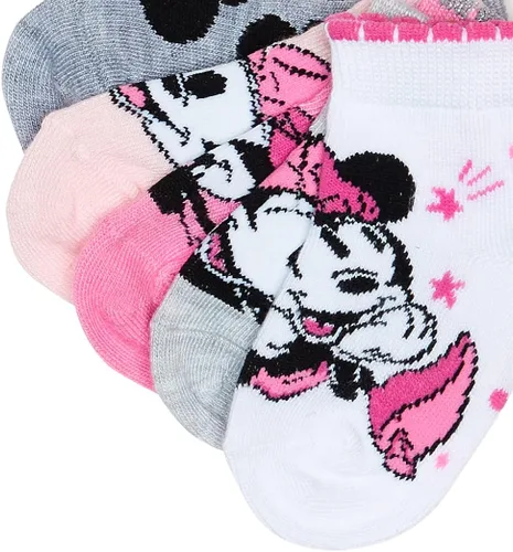 Miniatura 3 de Disney Paquete de 5 calcetines cortos para bebé de Minnie Mouse unisex