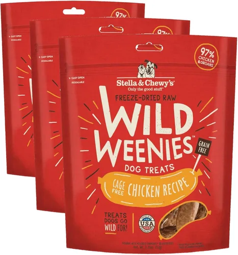 Miniatura 18 de Stella & Chewy's Golosinas para perros Wild Weenies crudas liofilizadas – Golosinas de entrenamiento con alto contenido de proteínas para perros
