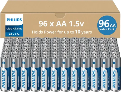 Miniatura 8 de PHILIPS Paquete de 12 pilas AA Batería doble A ultra alcalina de 1.5 V 132% más de potencia que el estándar de la industria Larga duración