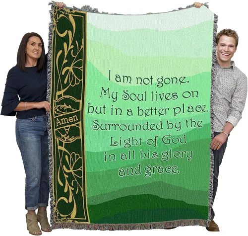 Miniatura 26 de Pure Country Weavers Manta con texto en inglés «Wherever A Beautiful Soul Has Been, There is A Trail of Beautiful Memories», tapiz de regalo