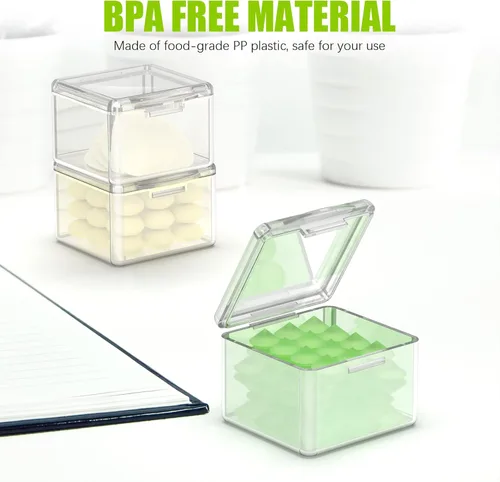 Miniatura 5 de 30 paquetes de contenedores organizadores apilables de plástico con tapas, mini recipientes para almacenamiento de cuentas, purpurina, limo, pintura