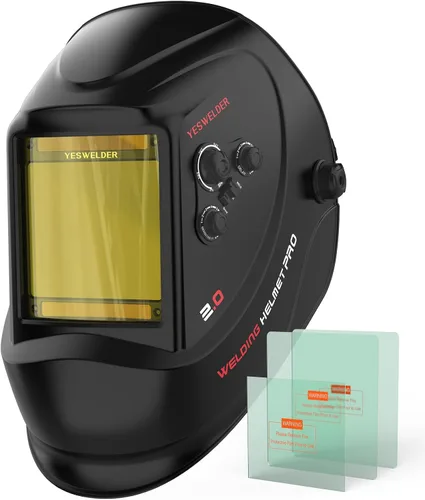 Miniatura 14 de YESWELDER - Máscara de soldar con oscurecimiento automático, funciona con energía solar, color real.