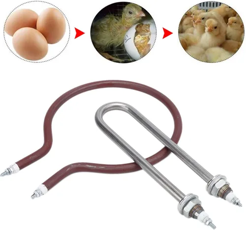Miniatura 7 de Elemento calefactor del tubo del calentador de la incubadora, elemento calefactor de la incubadora de 200 W, accesorios de bobina del calentador