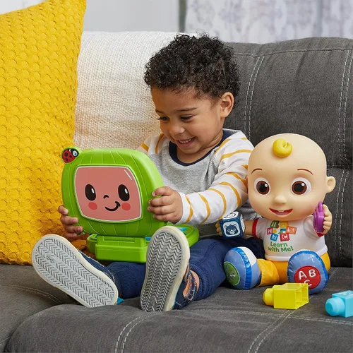 Miniatura 6 de CoComelon Just Play - Juguete para computadora portátil para niños, luces, sonidos y música, fomenta el reconocimiento de letras, números, formas