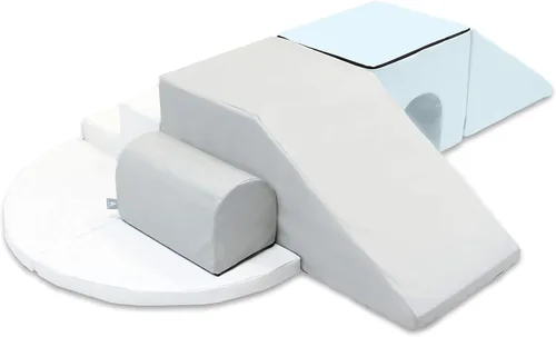 Foamnasium Adventure - Juego de espuma para interiores, 7 piezas suaves para niños pequeños y niños, juego activo para gatear, escalar, construir y