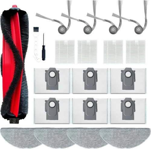 Piezas de repuesto FKDJNIC Q7 M5 Plus para Roborock Q7 M5+, Kit de accesorios para robot aspirador de la serie Q7 L5+, 1 cepillo rodillo principal,