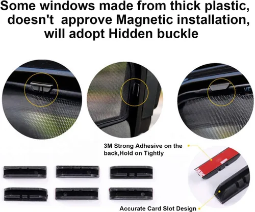 Miniatura 8 de CX-5 Parasol para ventana de automóvil para Mazda CX-5 2017-2026, cortinas de malla magnética para ventana lateral, protección UV y escudo térmico