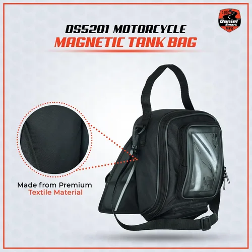 Miniatura 2 de Daniel Smart - Bolsa de tanque para motocicleta con bolsillo compatible con pantalla táctil, resistente al agua, bolsa magnética para teléfono