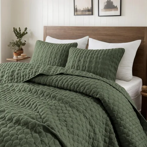 Miniatura 10 de WDCOZY Juego de ropa de cama tamaño individual de color azul claro con 1 funda de almohada, colcha ligera y suave, funda de edredón fina para todas