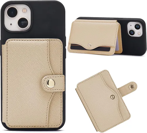 Miniatura 24 de M-Plateau Billetera para teléfono adhesiva, soporte delgado de tarjetas de crédito con adhesivo 3M para teléfono celular y funda de teléfono