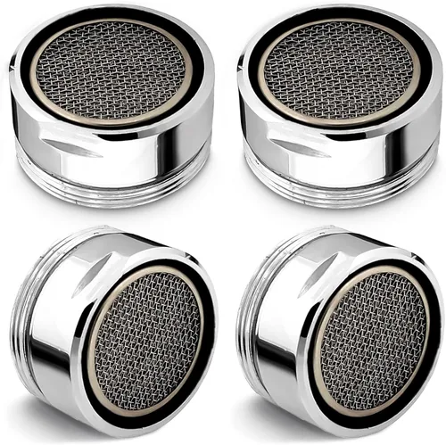 4 piezas de repuesto de aireador de grifo de baño, 15 pulgadas/16 pulgadas, 0.945 in, accesorio de fregadero de baño de cocina aireador de alto