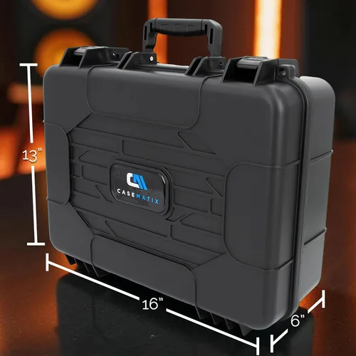 Miniatura 7 de CASEMATIX Estuche rígido de almacenamiento en miniatura, funda de espuma personalizable de doble capa para miniaturas, unidades grandes y vehículos