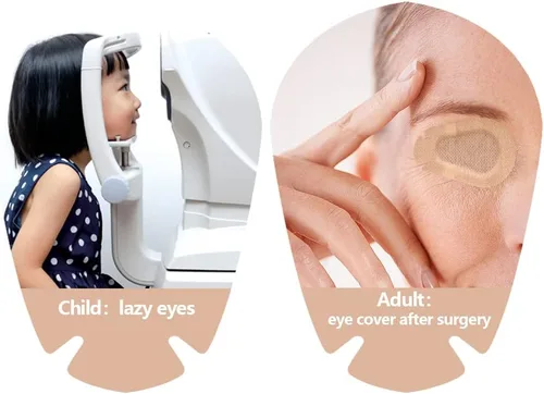 Miniatura 5 de 40 parches adhesivos para los ojos para adultos/niños, vendajes adhesivos no tejidos del color de la piel, vendajes para heridas para adultos/niños