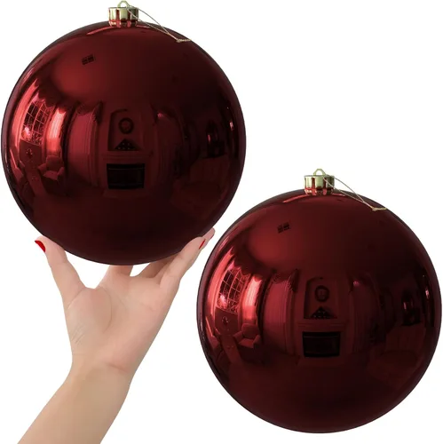 Miniatura 214 de Bolas de Navidad Grandes de 3.2" en Azul Bebé - Adornos para Árbol de Navidad, Bolas Colgantes Inastillables para Cumpleaños, Halloween, Boda