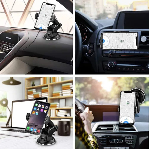 Miniatura 6 de Soporte inalámbrico con cargador para vehículo, con sujeción automática Qi, 10 vatios, 7.5 vatios, de carga rápida, para teléfono, soporte