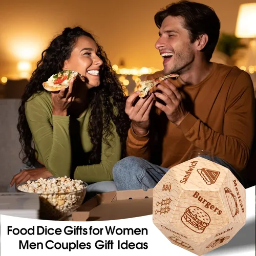 Miniatura 2 de VANLOVEMAC Regalos para mamá, esposa, hermana, para el día de la madre, regalos de papá para el día del padre, decisión de dados de comida, dados
