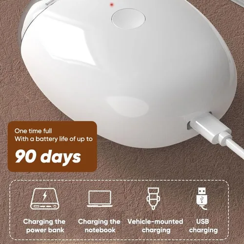 Miniatura 6 de Cortaúñas eléctrico automático: recortador de uñas recargable con luz LED, herramienta de cuidado silencioso de 3 velocidades para adultos, personas