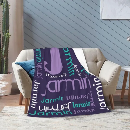 Miniatura 5 de Manta de bebé personalizada para niños, manta de bebé con nombre para recién nacido, mantas de bebé personalizadas para niños, regalos Color04