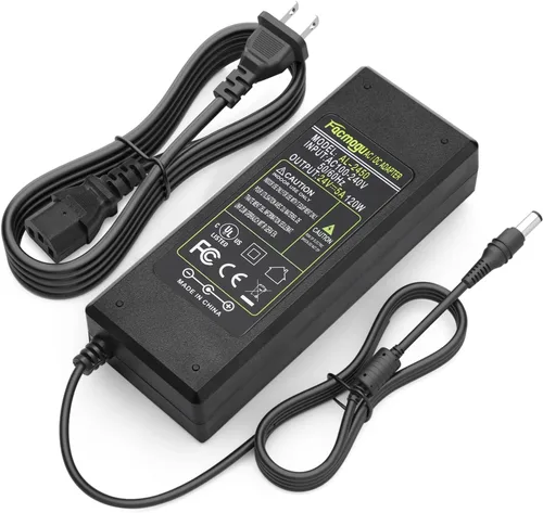 Miniatura 12 de Facmogu Adaptador Convertidor de Fuente de Alimentación 24V 3A 72W, Fuente de Alimentación 100-240V 50/60Hz AC a DC 24 Volt 3Amp, Enchufe DC