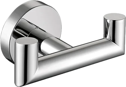 Miniatura 13 de Ganchos para toallas para baños, gancho negro mate para toallas de cocina y baño, gancho de acero inoxidable SUS304, ganchos dobles resistentes