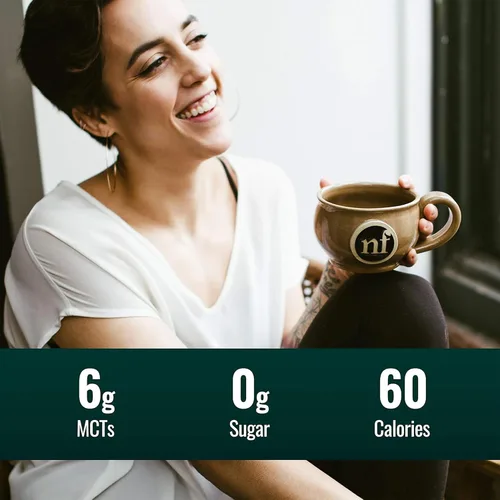 Miniatura 4 de Aceite MCT cremoso Natural Force sabor caramelo – sin lácteos, certificado keto, MCTs emulsionados para dieta baja en carbohidratos, café
