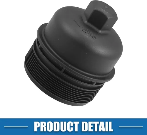 Miniatura 7 de Tapa de la carcasa del filtro de aceite del motor 26351-3C250 para Kia Sedona Borrego 3.8L 2009-2010 Plástico Negro