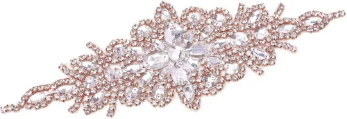 Miniatura 16 de Apliques de cuentas de perlas de diamantes de imitación rojos apliques de novia accesorios de cristal de ajuste de diamantes de imitación