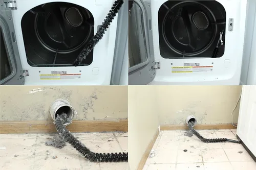 Miniatura 3 de Accesorio de vacío para ventilación de secadora, herramienta de limpieza de grietas para secadora de ropa, cepillo trampa de pelusa con manguera