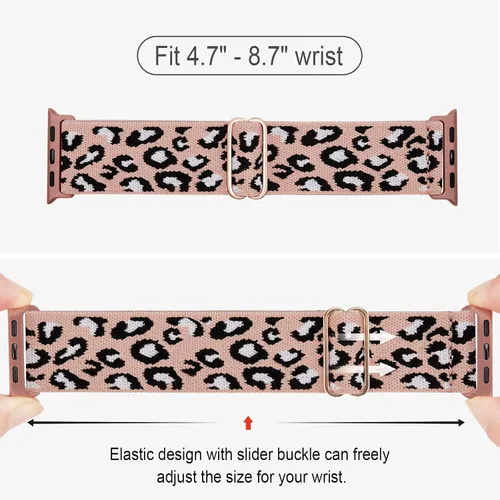 Miniatura 6 de Paquete de 4 correas elásticas Solo Loop compatibles con Apple Watch de 1.496 pulgadas, 1.575 pulgadas, 1.614 pulgadas, 1.654 pulgadas, 1.732