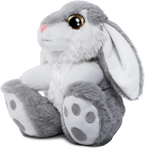 Miniatura 2 de HO-EF Animal de peluche de conejo de Pascua, peluche de conejo de 8.5 pulgadas con orejas flexibles, lavable a máquina y suave, bonito conejo