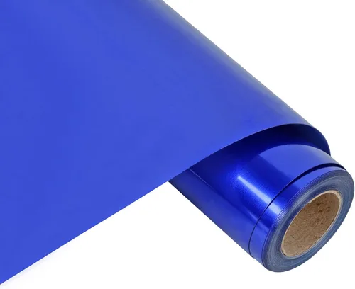 Miniatura 11 de RENLITONG - Vinilo para planchar azul lago, rollo de 12 pulgadas por 5 pies, vinilo de transferencia de calor HTV para camisetas, rollos HTV