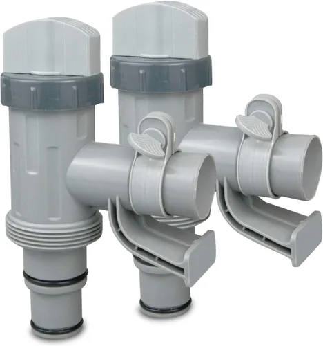 Miniatura 8 de Válvula de émbolo con soporte para piscinas sobre el suelo, piezas de repuesto para adaptador de manguera de piscina compatibles con la bomba