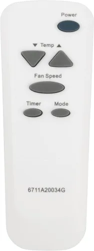 Miniatura 3 de 6711A20034G - Control remoto de CA reemplazado compatible con LG Window A/C Aire acondicionado LWHD1006R LWHD1500ER LWHD1200FR LT1030HR AKB73016012