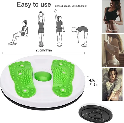 Miniatura 2 de Twister/Ab Twister Board para ejercicio de cintura, disco de torsión de cintura, masaje de pies para fitness, perder peso, equipo deportivo