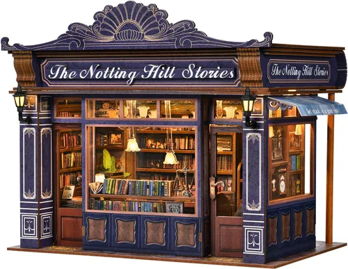 Miniatura 10 de Kit de rincón de libros, kit de casa de muñecas en miniatura para adultos, regalos para familiares y amigos, decoración de estantería